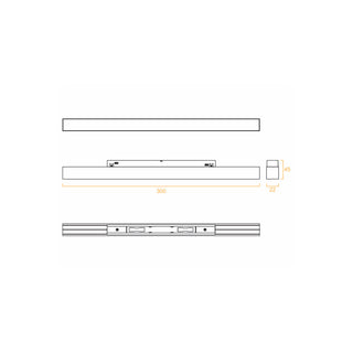 Slimline Magnetic Diffused 20W Track Light