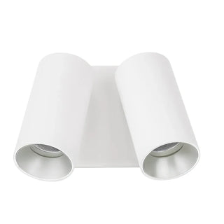 Arko exterior double adjustable LED wall spotlight in matt white