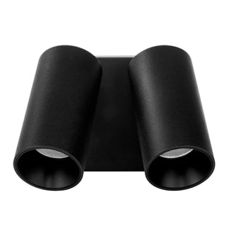 Arko exterior double adjustable LED wall spotlight in matt black