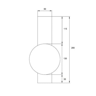 Oris 1 Light Wall Light