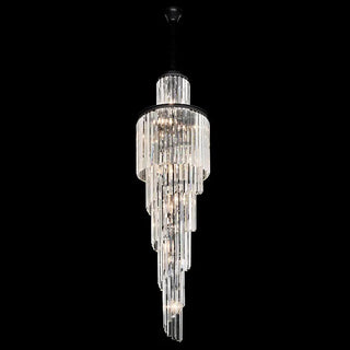 Vencha Chanel Small Spiral 130cm Black Chandelier