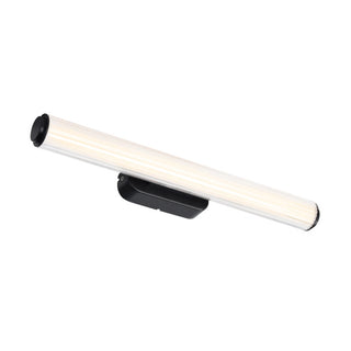 Virelle 50 black bathroom vanity wall light illuminated