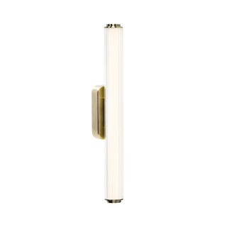 Virelle 50 brass ribbed LED wall light by Nordlux