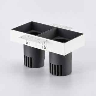 Trimless twin recessed LED downlight complete fitting hero image