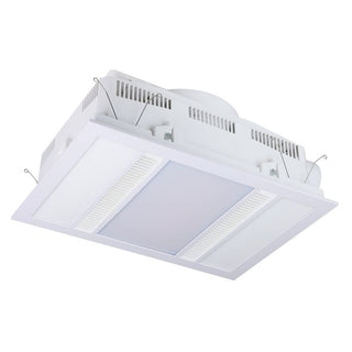 Eglo Domingo 3 in 1 bathroom heater exhaust fan LED light front view