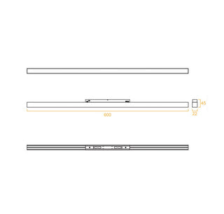 UGE Balance 20W magnetic track light dimensions and specifications
