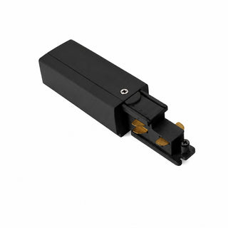 Black DALI three-circuit six-wire track live end power connector