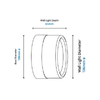 Gull 138mm 3CCT LED Wall Light – Frosted Acrylic Diffuser