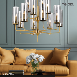 Telbix Decaro 12 light pendant from Davoluce Lighting