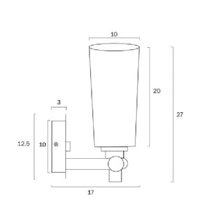 Telbix Delmar Wall Light measurements