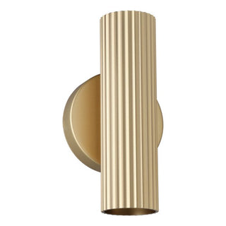 Eglo PORTILLO matt brass ribbed up and down wall light