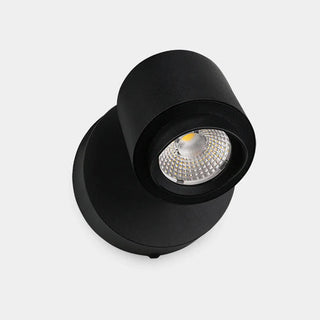 Felix single LED flood light in black finish, IP65 adjustable outdoor wall light by Amphis