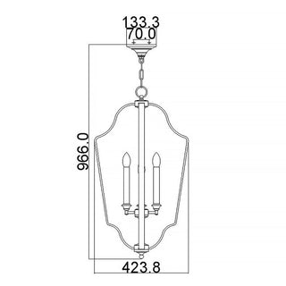 Dewitt Foyer Chandelier by Elstead