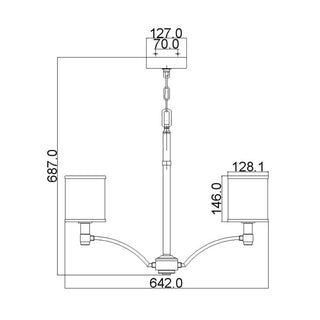 LightCo Prospect Park Chandelier by Elstead