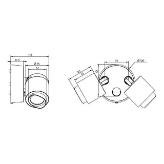 Felix Double LED Flood Light with Sensor IP65