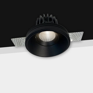 Purati Fuoco Round Trimless Adjustable LED Downlight, Best Trimless recessed led downlights Australia, Trimless plaster downlight with minimal design from Davoluce