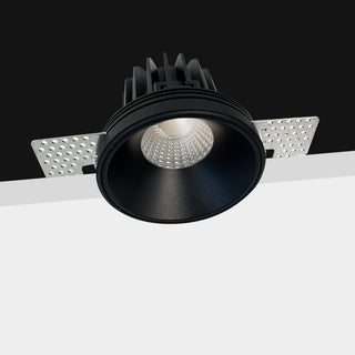 Purati Fuoco Round Trimless Fixed LED Downlight, Best Trimless recessed led downlights Australia, Trimless plaster downlight with minimal design from Davoluce