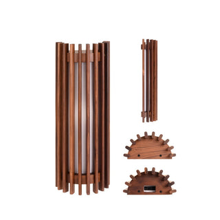 Havit Orech walnut timber LED wall light side profile detail