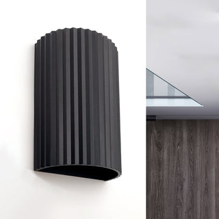 Half Ribbed 2Lt Wall Lights