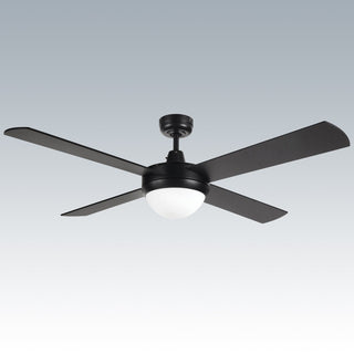 Brilliant Lighting 99988/06 BLACK TEMPEST II Ceiling Fan With Light From  Davoluce lighting