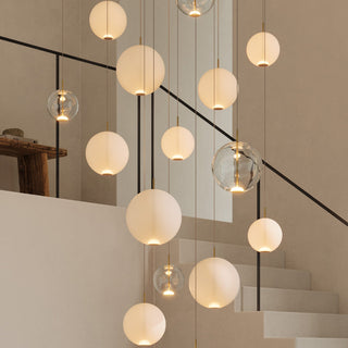 Lightco LR.i02.56.180.FR.OB Orb Air Pendant Light. Orb Air Pendant Light by Lighting Republic. Bedside pendant lights. Bespoke lighting for staircases, cluster of 3 pendant lights Australia