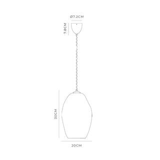 Lightco Organic Large Glass Pendant from Davoluce Lighting -  Modern Pendants, Designer pendants, Lighting whole sellers in Melbourne, Lighting whole sellers in Australia