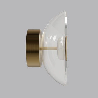 Lightco LR.i01.70.DM.CL.OB Dome Air Wall Light - Clear Glass. Wall lights for living room. Wall lights Australia. Dome Air Wall Light by Lighting Republic. Brass Wall Lights for Bathrooms Sydney. Lightco Wall Lights on display in Melbourne