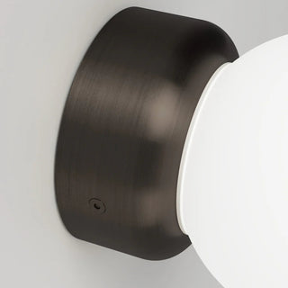 Orb Deco Wall Light Iron finish detail