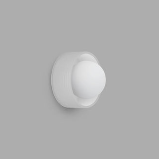 ighting Republic Orb Sur Ribbed Wall Light close-up showing ribbed glass detailing
