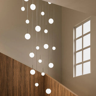 Pico Pendant Light Old Brass installed above kitchen bench in modern interior