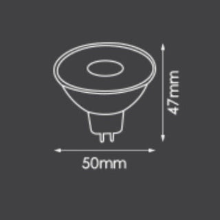 MR16 5W 12V Dimmable Full Glass LED Lamp