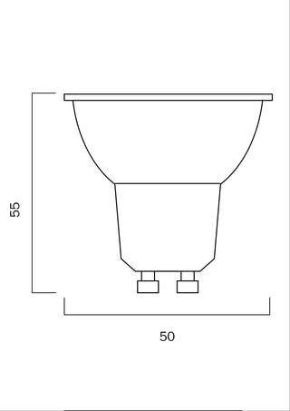 GU10 6W LED Lamp - Dimmable