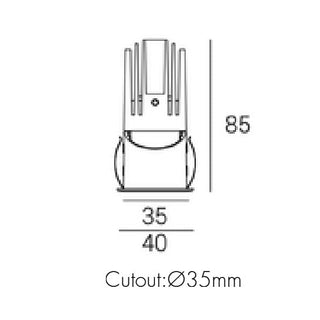 SARIA 6 Mini Downlight – 6W Tri-CCT IP44