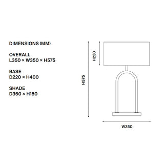 Banks Table Lamp