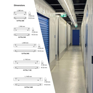 SAL SL9706/840TC 13W Surface Mounted Slimline Linkable LED Linear Fitting From Davoluce Lighting