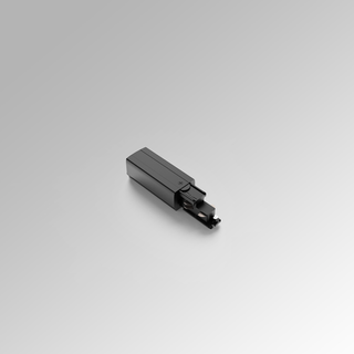 Black DALI three-circuit six-wire track live end power connector