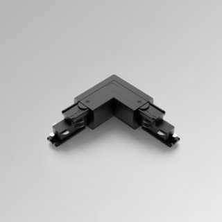 Black DALI 90 degree track connector