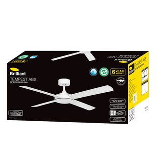 Brilliant TEMPEST 52" DC Ceiling Fans - 22235/05 - 22235/06